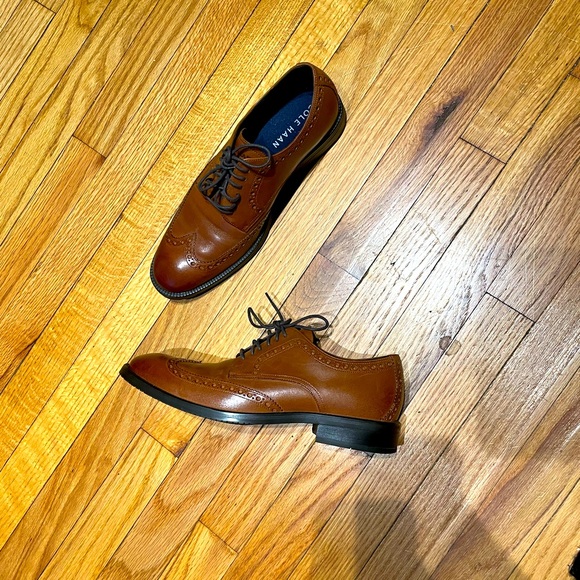 NWOT Watson Wingtip Oxford Tie Dawson Grand 360 British tan Waterproof Leather